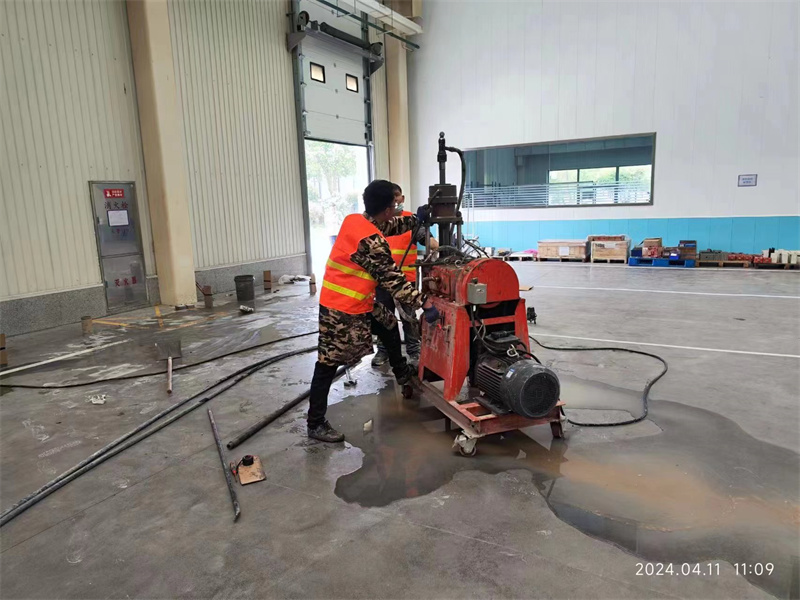 登封厂房地面下沉塌陷注浆加固施工